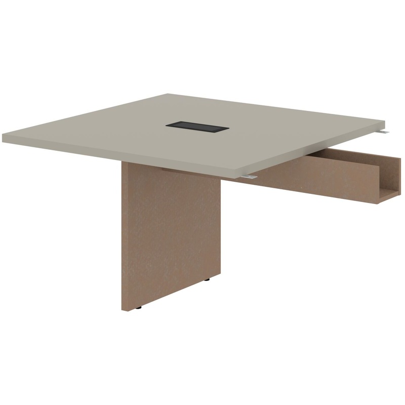 Изображение товара Стол для переговоров аметист кобра 1200х1200х750 мм с кабель каналом