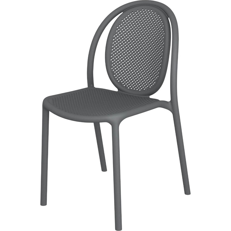 Изображение товара Стул Sheffilton SHT-S172 тёмно-серый из пластика для улицы и помещения
