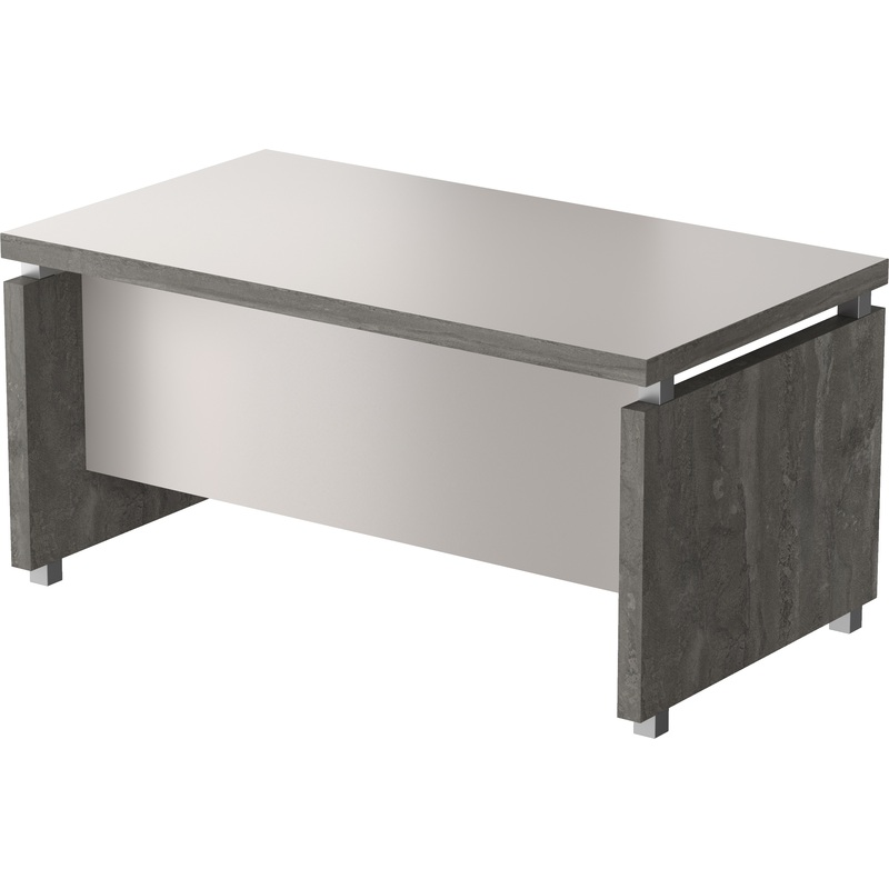 Изображение товара Стол руководителя письменный Комус Мебель Easy Director (асканит/железный камень, 1600х900х780 мм)