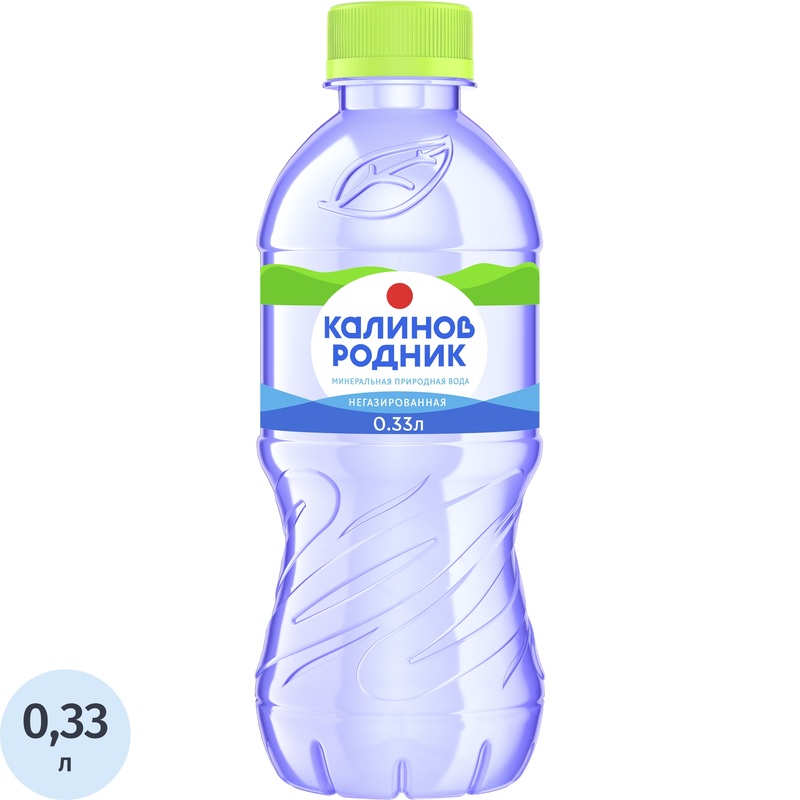 Изображение товара Вода минеральная Калинов Родник столовая негазированная 0.33 л