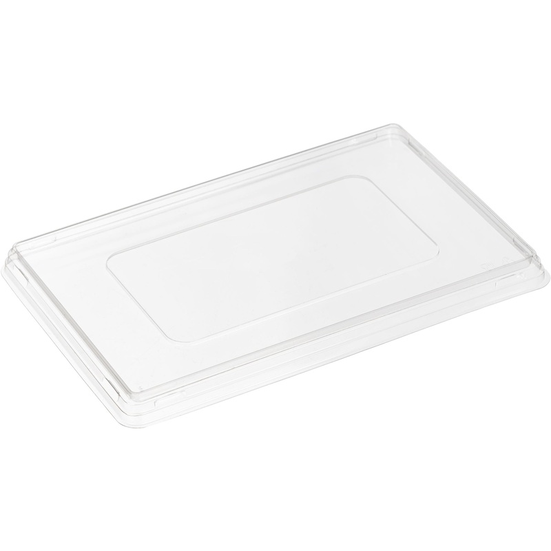 Изображение товара Крышка пластиковая DoEco Opsalad 207x127 мм прозрачная на 400 штук