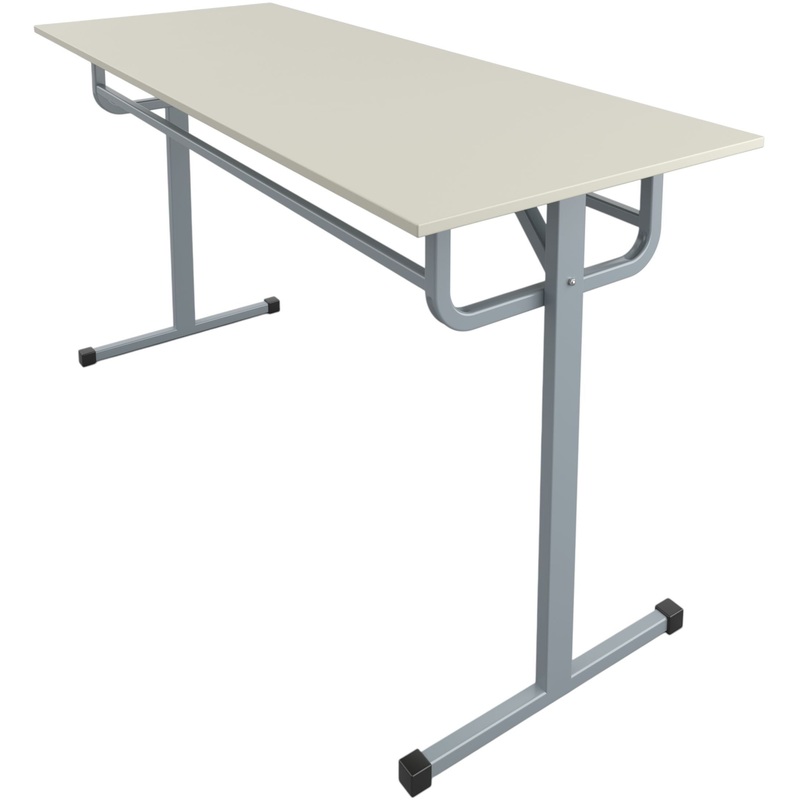 Изображение товара Стол обеденный подвес под табурет серый 1500х700х760 мм