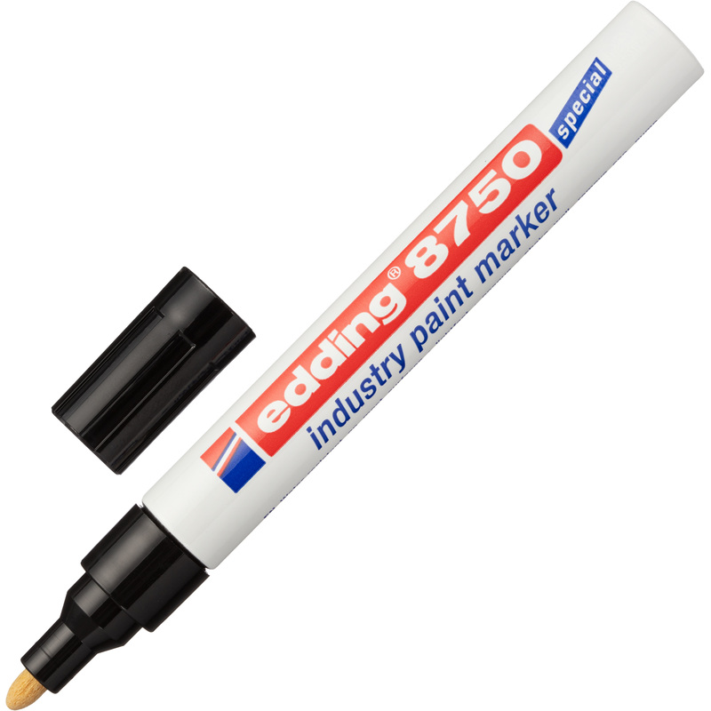 Изображение товара Промышленный лаковый маркер Edding E-8750/1 черный 2-4 мм для промышленной маркировки