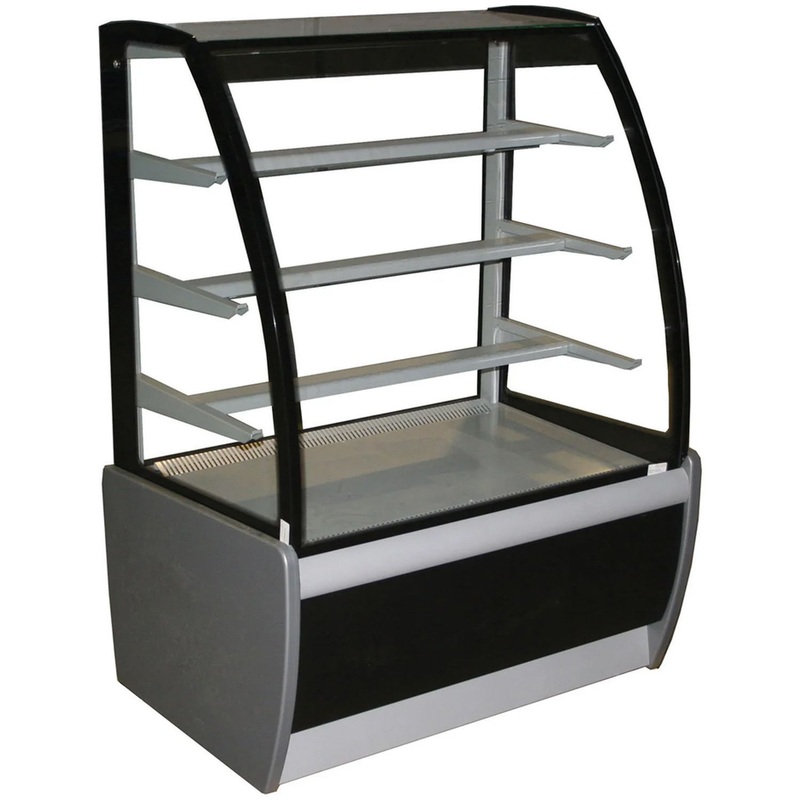 Изображение товара Кондитерская витрина Полюс K70 VM 1,3-1 холодильная с подсветкой стеклянные полки