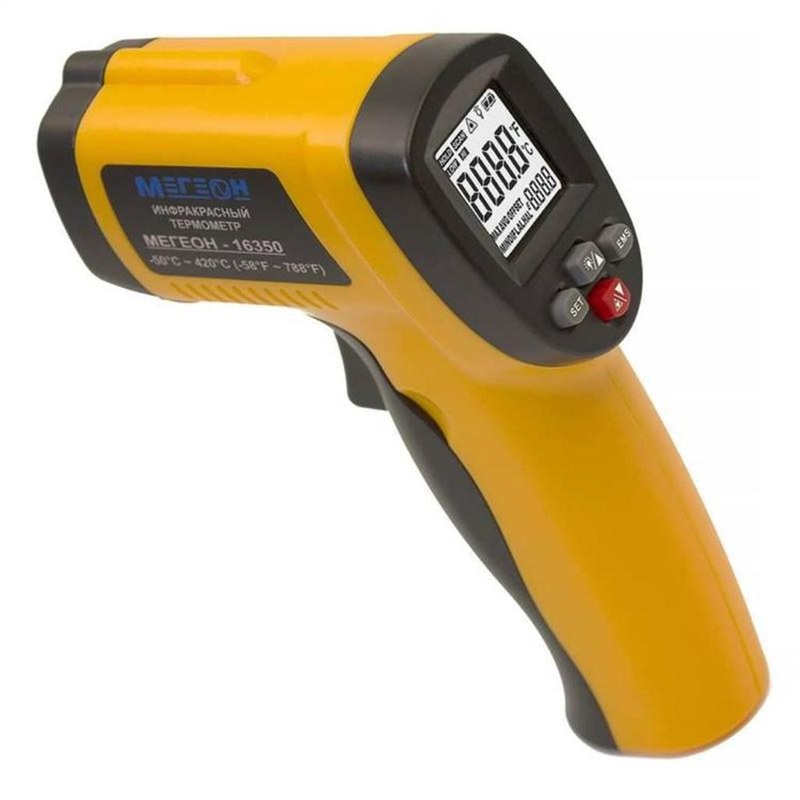 Изображение товара Пирометр Мегеон 16350 бесконтактный для строительных материалов широкий диапазон