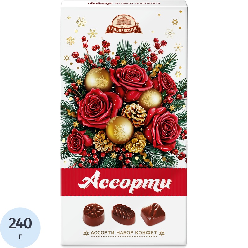 Изображение товара Конфеты шоколадные Бабаевский Букеты ассорти 240 г