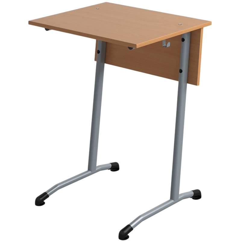 Изображение товара Парта одноместная Гармония для студентов и школьников рост 6, бук/серый