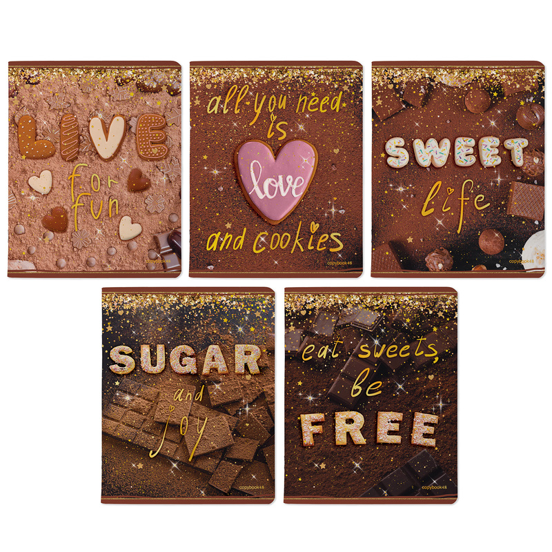 Изображение товара Bruno Visconti Sweet Life тетрадь А5 48 листов, клетка, 5 шт