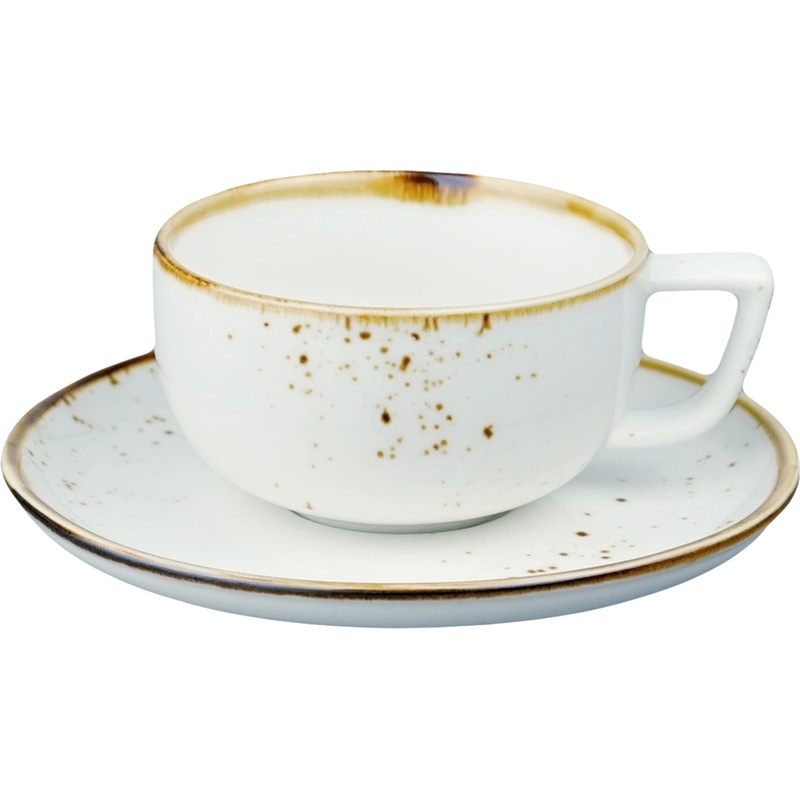 Изображение товара Фарфоровая кофейная пара P.L. Proff Cuisine Elegance Sun 110 мл для сервировки кофе