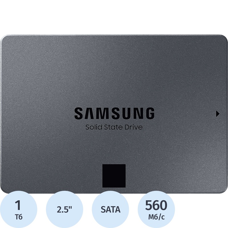 Изображение товара SSD накопитель Samsung 870 QVO 1 ТБ SATA MLC быстрый и надежный
