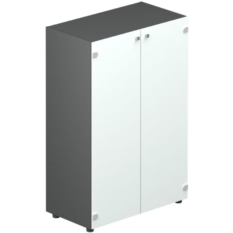 Изображение товара Шкаф для документов Faber EMMS564BLAN (белый/антрацит, 800х440х1180 мм)