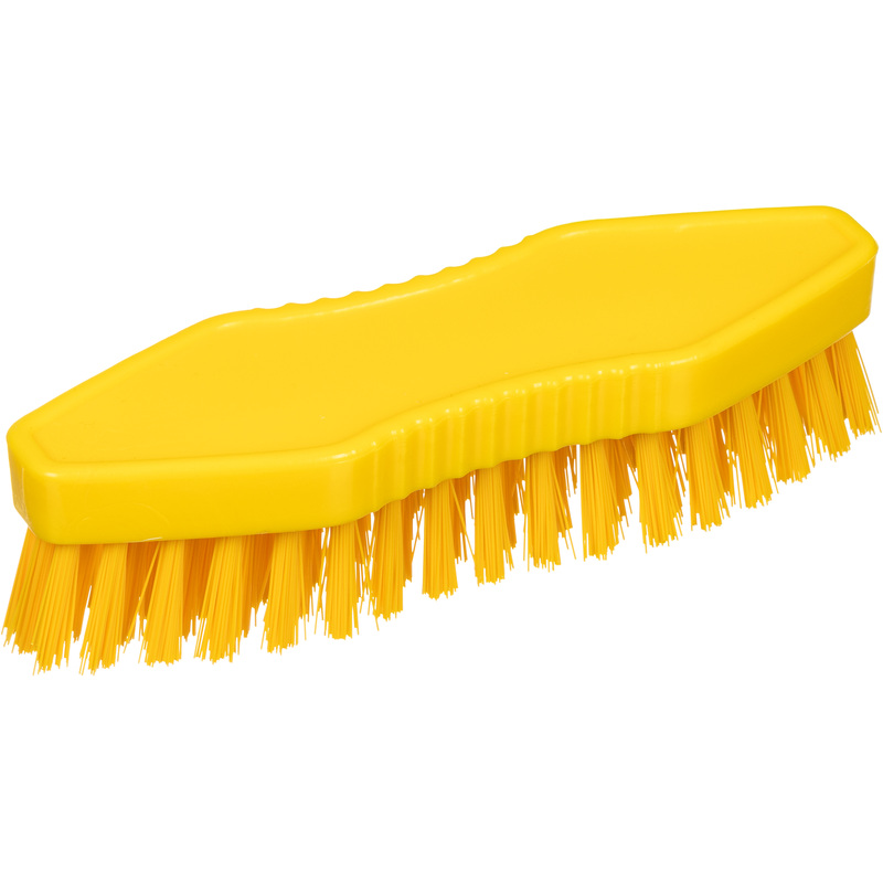 Изображение товара Щётка FBK жёсткая 180x60 мм жёлтая для профессиональной уборки