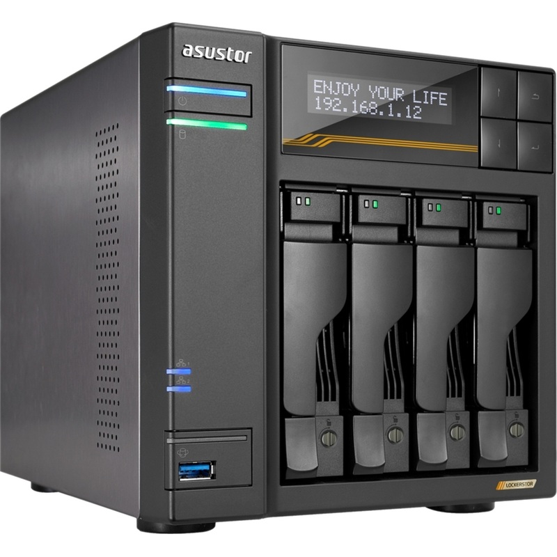 Изображение товара Сетевое хранилище NAS Asus Lockerstor AS6804T 4 HDD 16GB Ryzen
