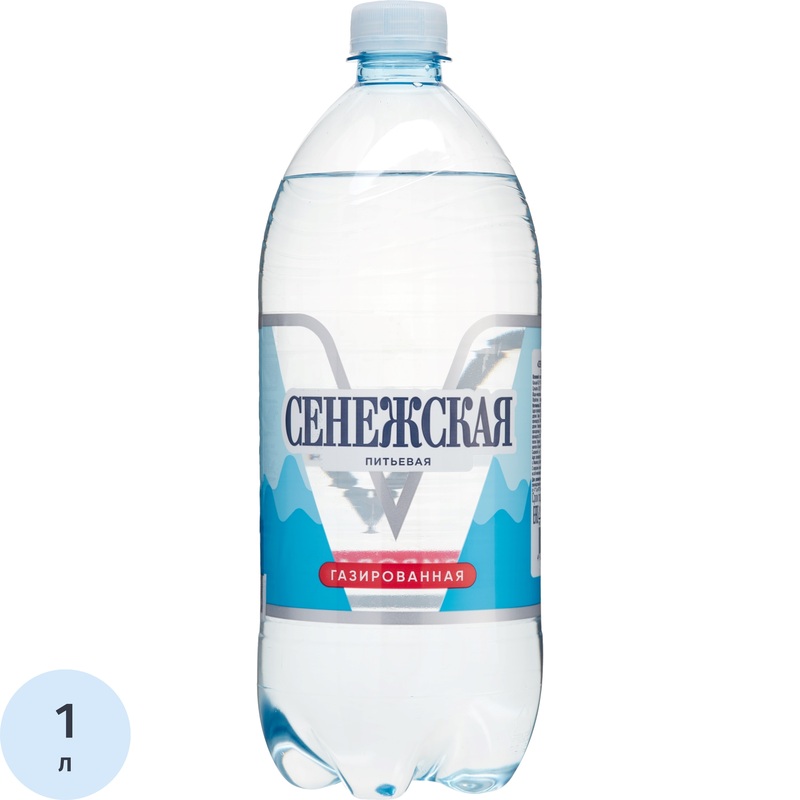 Изображение товара Вода питьевая Сенежская газированная 1 л