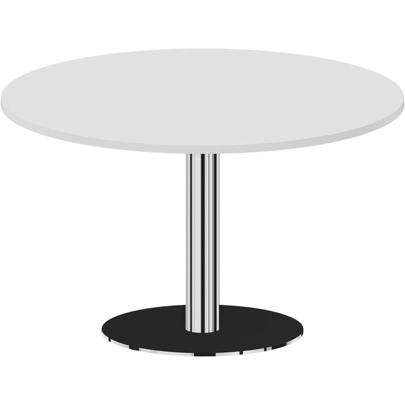 Изображение товара Стол для переговоров Orbis OC120BL круглый металлический хромированный 1200мм