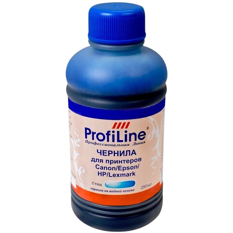 Изображение товара Чернила Profiline Premium голубые для Canon, Epson, HP, Lexmark 250 мл