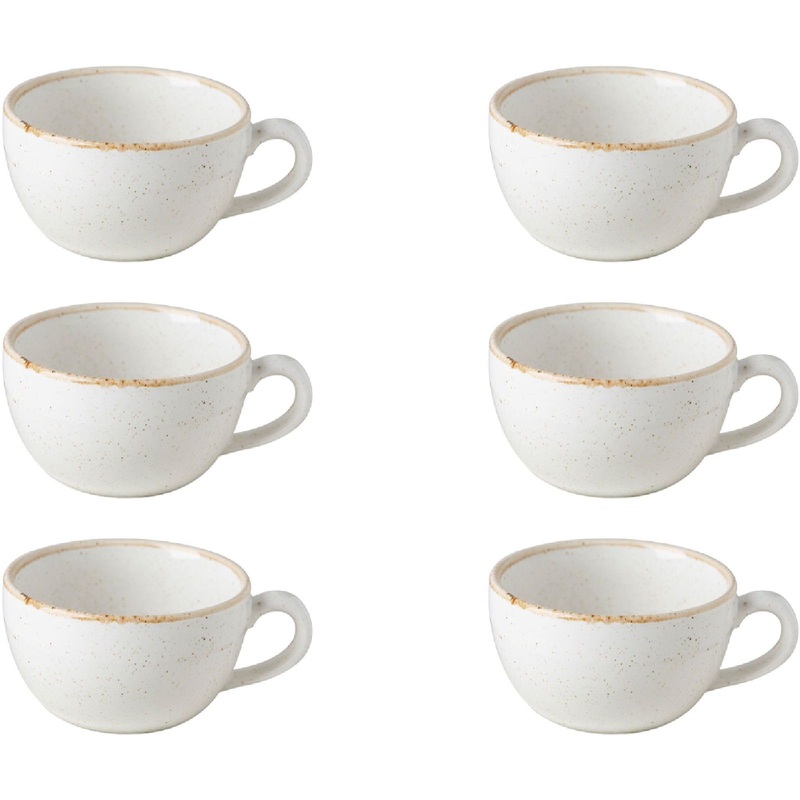 Изображение товара Набор чайных чашек Porland Seasons фарфор 6 шт бежевый 250 мл