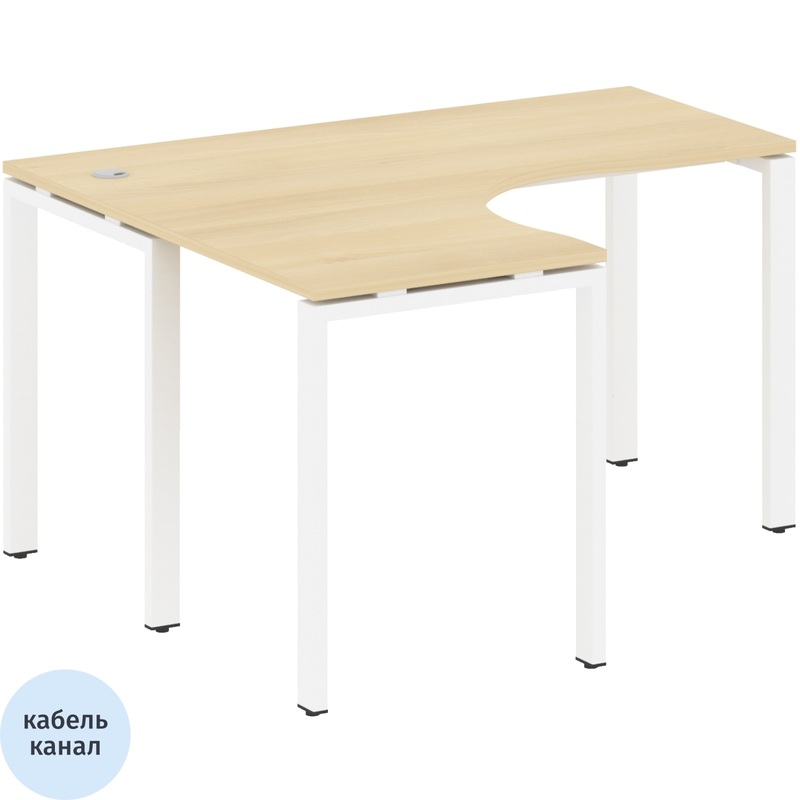 Изображение товара Эргономичный стол Metal System Style БП.СА-3 Л, левый, 1400x1200 мм, Россия