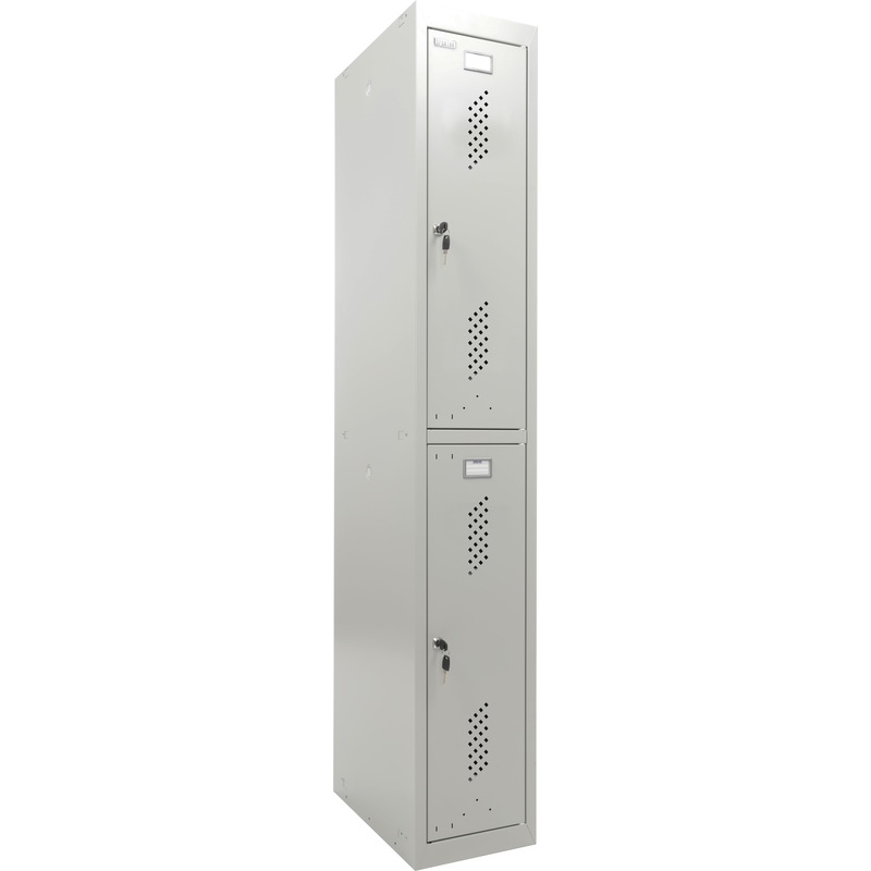 Изображение товара Шкаф для одежды металлический Практик ML 12-30 (серый, 300х500х1830 мм)