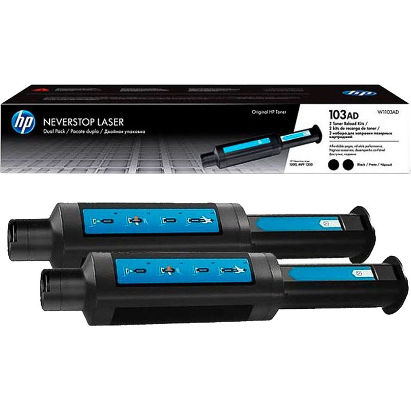 Изображение товара Картридж лазерный HP 103AD W1103AD черный оригинальный двойная упаковка