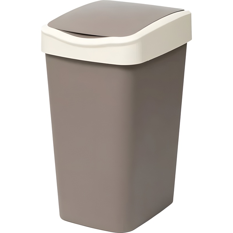 Изображение товара Ведро мусорное Violet Tandem 20 л пластиковое с крышкой и крышкой-маятник