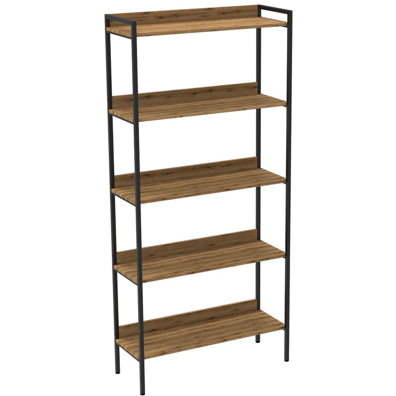 Изображение товара Стеллаж Комус Онега-9 дуб вотан 904х337х1950 мм для дома и офиса