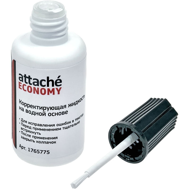 Изображение товара Корректирующая жидкость Attache Economy водная 25 г для исправлений документов