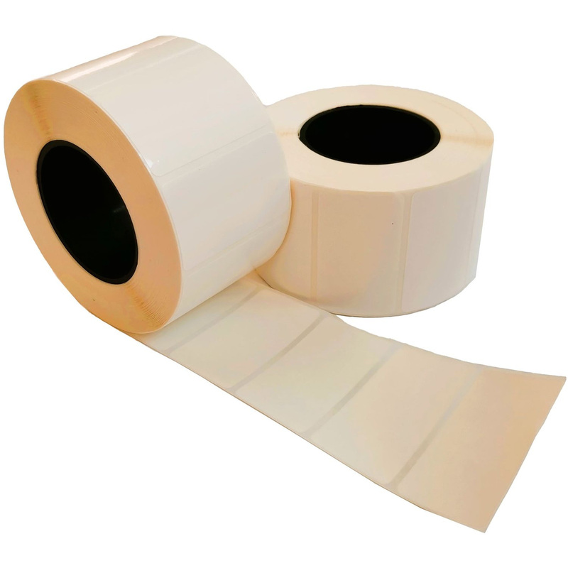 Изображение товара Уценка. Термотрансферные этикетки 30х40 мм полипропиленовые глянцевые (диаметр втулки 40 мм, 63 рулона по 1000 этикеток)