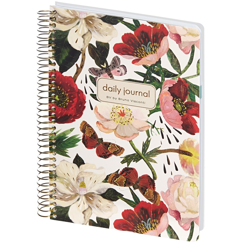 Изображение товара Ежедневник недатированный Bruno Visconti Пионы картон А5 136 листов с рисунком, 3-701/10