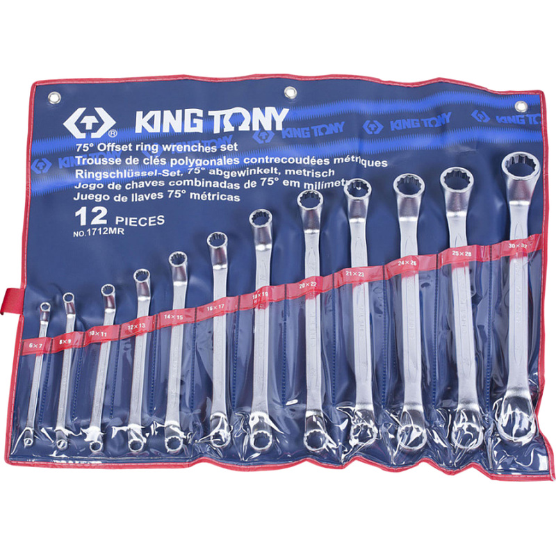 Изображение товара Набор накидных ключей King Tony 6-32 мм 12 предметов 1712MR