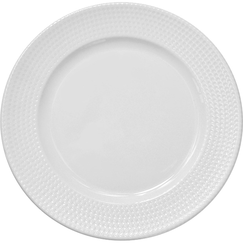 Изображение товара Тарелка универсальная Bonna Пьюре Дот Банкет 21 см белая фарфор