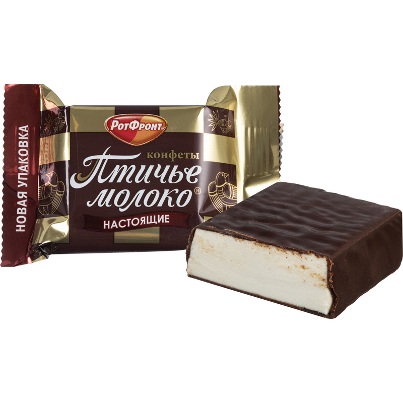Изображение товара Конфеты Птичье молоко сливочно-ванильные 3 кг в упаковке