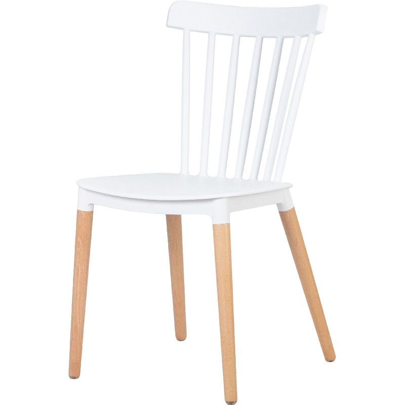 Изображение товара Стул обеденный Dobrin Theo белый из массива дерева и пластика