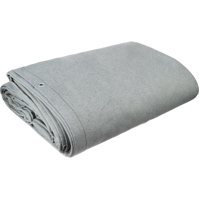 Изображение товара Тент-полог брезент ПВ400см x6м хаки водонепроницаемый с люверсами