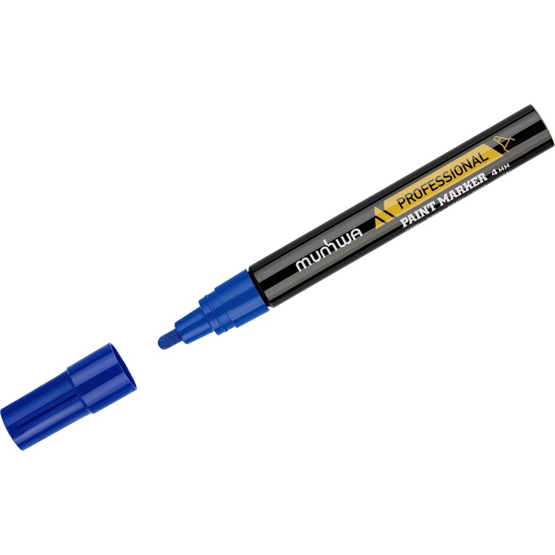 Изображение товара Маркер промышленный лаковый MunHwa Professional Paint Marker для агрессивной среды синий 4 мм (377884) Изображение товара Маркер промышленный лаковый MunHwa Professional Paint Marker для агрессивной среды синий 4 мм (377884)