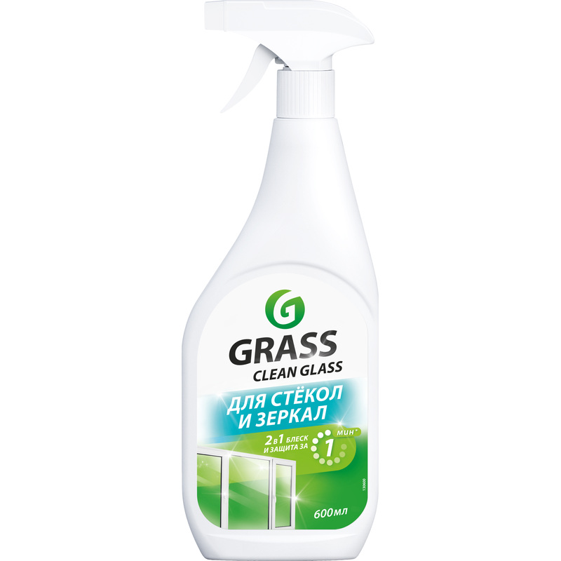 Изображение товара Средство для мытья стекол и зеркал Grass Clean Glass 600 мл эффективное безопасное очистка