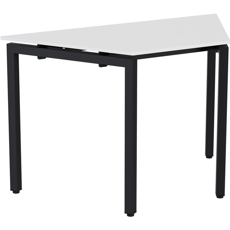 Изображение товара Стол Трапеция (белый/черный, 1200х600х760 мм)