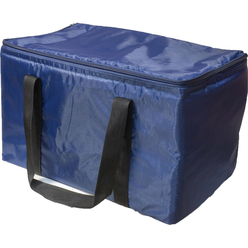 Изображение товара Термосумка универсальная нейлон синяя 40x25x25 см для горячих и холодных продуктов