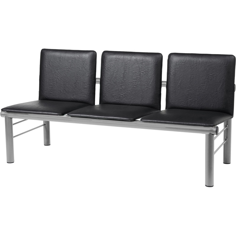 Изображение товара Многоместная секция Терра черная/серая для общественных помещений