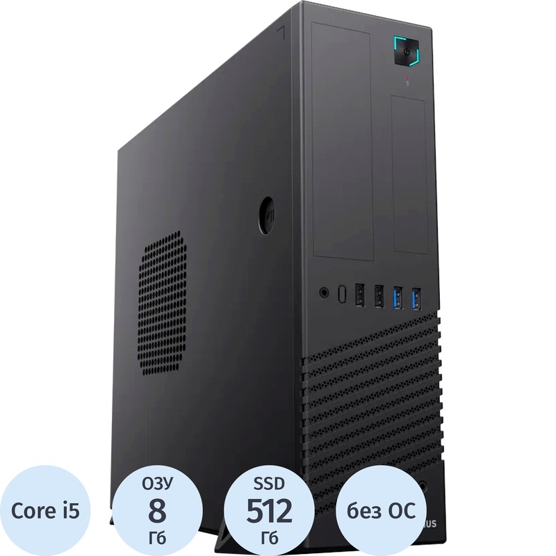 Изображение товара Системный блок Aquarius AQdesk Pro K730 АМПР.466539.821 Core i5 12400/DDR5 8 ГБ/SSD 512 ГБ/без ОС (AQ-CONF-PRO-000111)