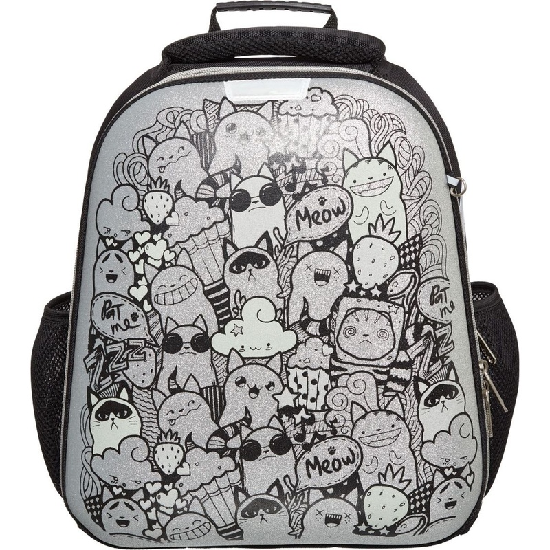 Изображение товара Ранец Комус Класс №1 School Коты с меняющим цвет рисунком для девочек