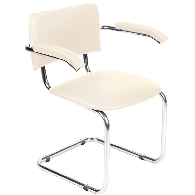 Изображение товара Стул офисный Silwia Arm с подлокотниками, светло-бежевый