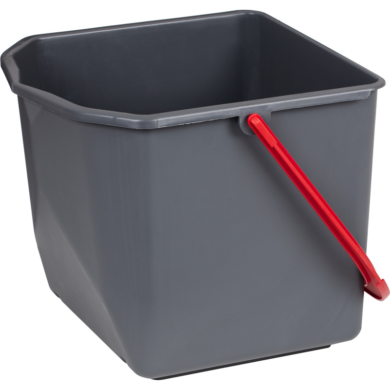 Изображение товара Ведро Росмоп 25 л пластик квадратное ударопрочное с мерной шкалой и ручкой