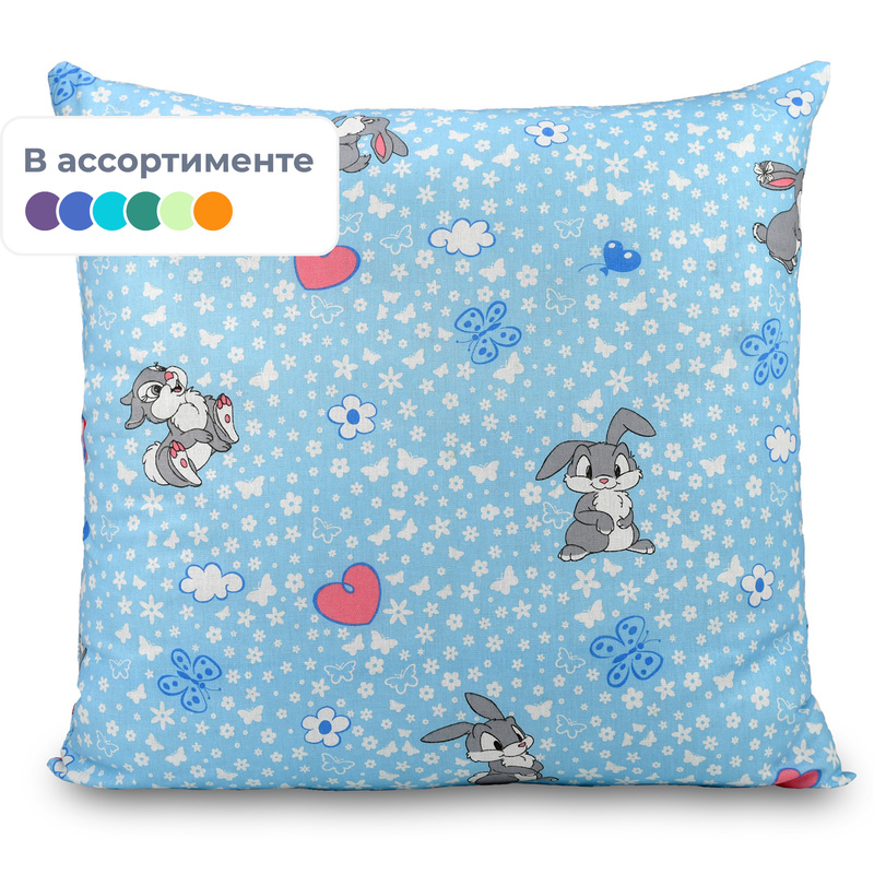 Изображение товара Подушка 60х60 см холлофайбер с бязевым чехлом