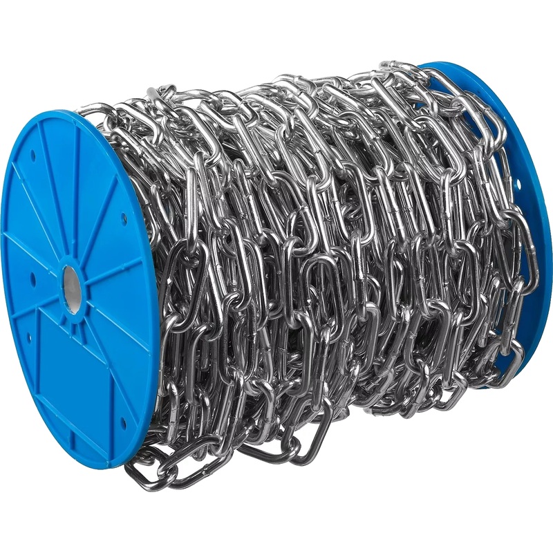 Изображение товара Цепь длиннозвенная Зубр 3 мм 120 м сталь цинк Китай