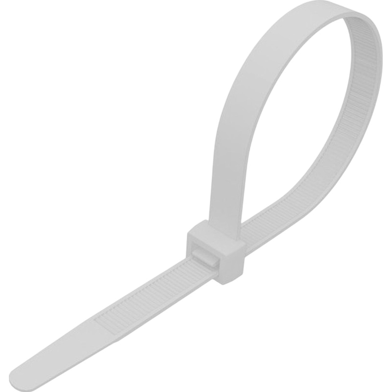 Изображение товара Стяжка Rexant 600x7.6 мм белая 100 штук в упаковке