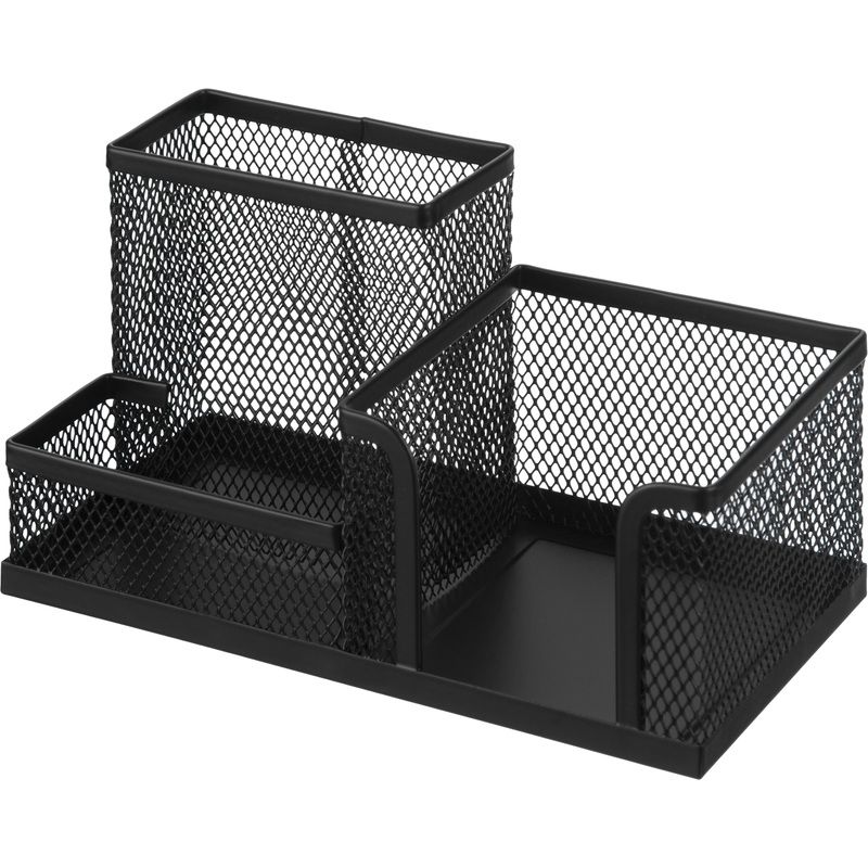 Изображение товара Подставка-органайзер для канцелярских принадлежностей Attache 3 отделения черная