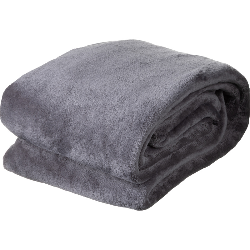 Изображение товара Плед Luscan микрофибра 200х220 см серый