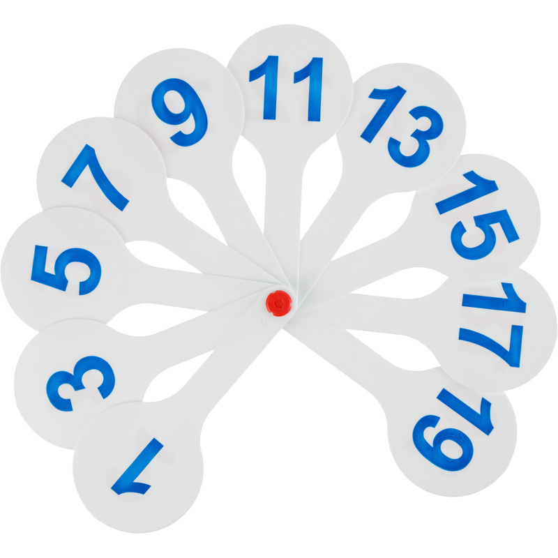 Изображение товара Веер-касса цифр Стамм из пластика для малышей 10 штук