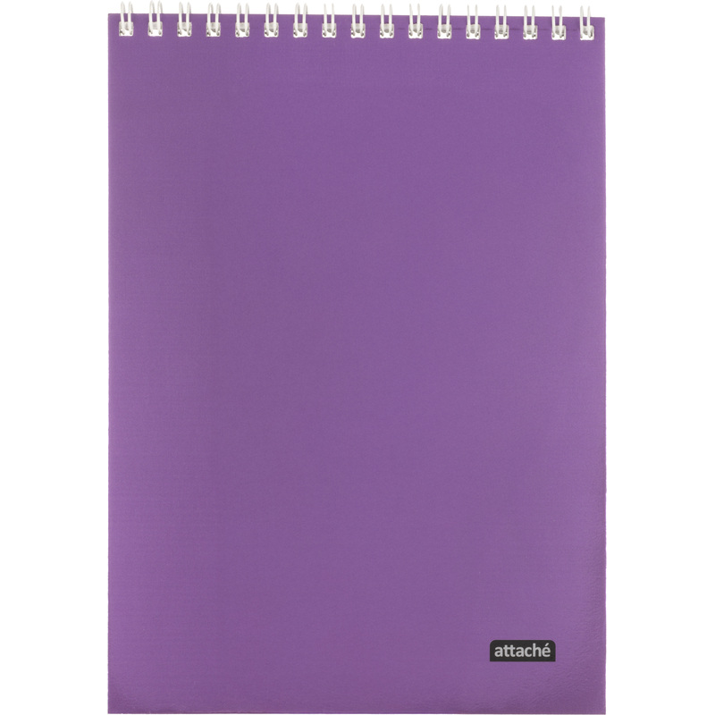 Изображение товара Блокнот Attache Metallic А5 60 листов фиолетовый в клетку с металлическим гребнем